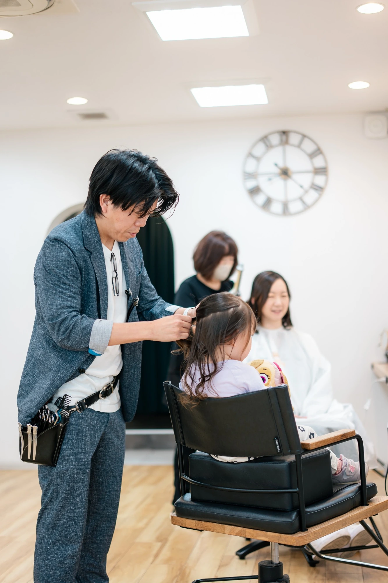 モーラサロン鳳での七五三のヘアセット