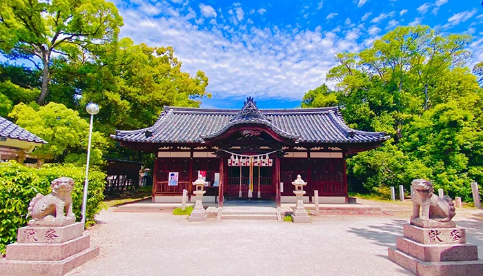 日部神社の拝殿正面
